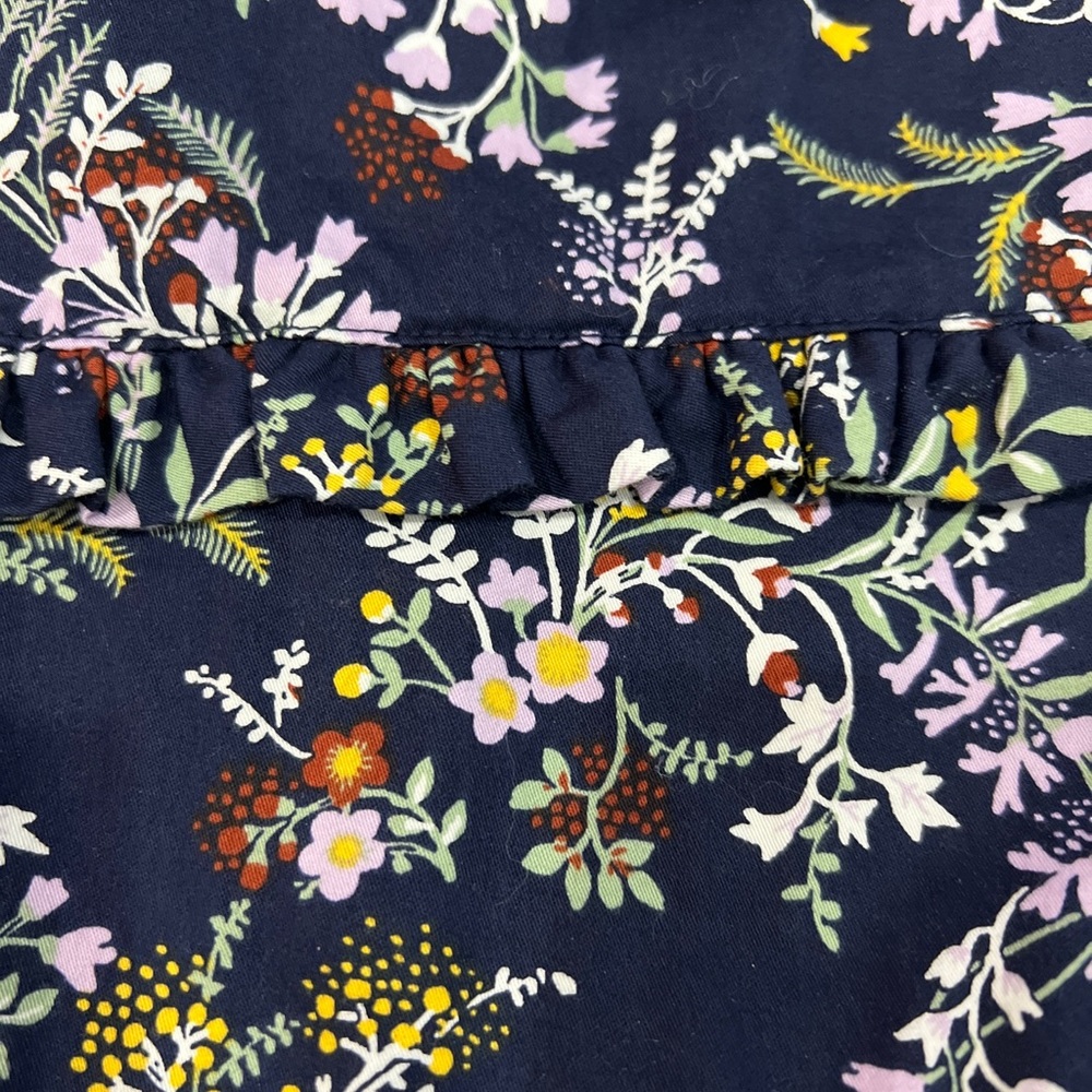 Janie & Jack Navy Blue Wildflower Floral Romper Jumpsuit Outfit 2T.